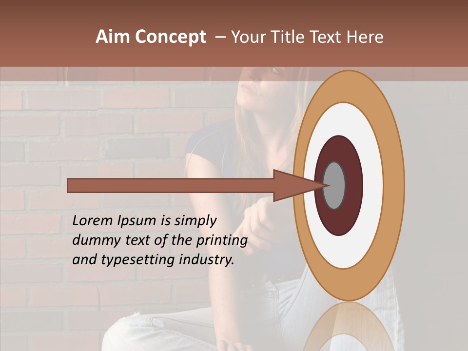 Stress Worry Lonely PowerPoint Template