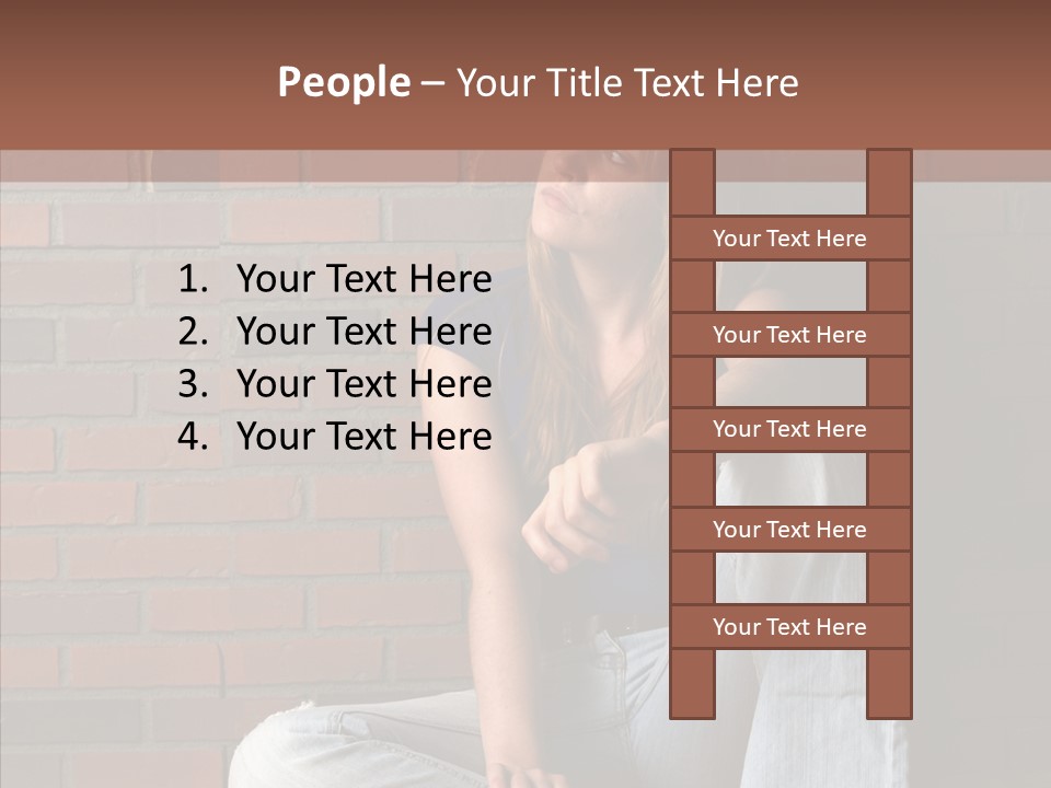 Stress Worry Lonely PowerPoint Template