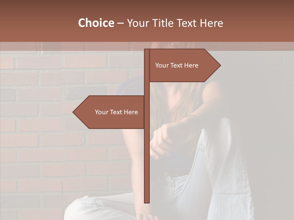 Stress Worry Lonely PowerPoint Template