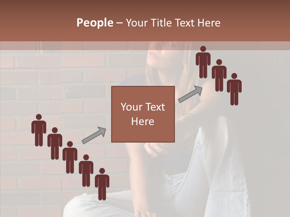 Stress Worry Lonely PowerPoint Template