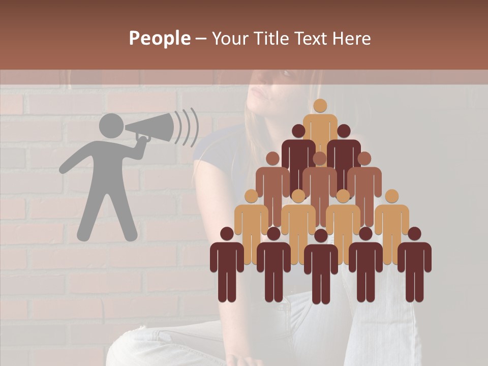 Stress Worry Lonely PowerPoint Template