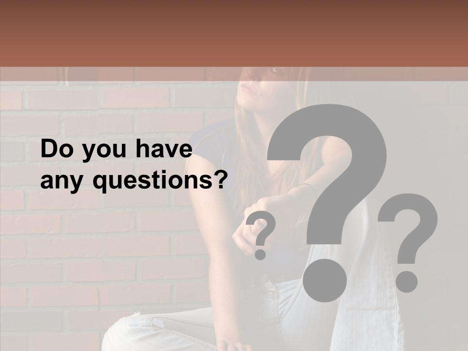 Stress Worry Lonely PowerPoint Template