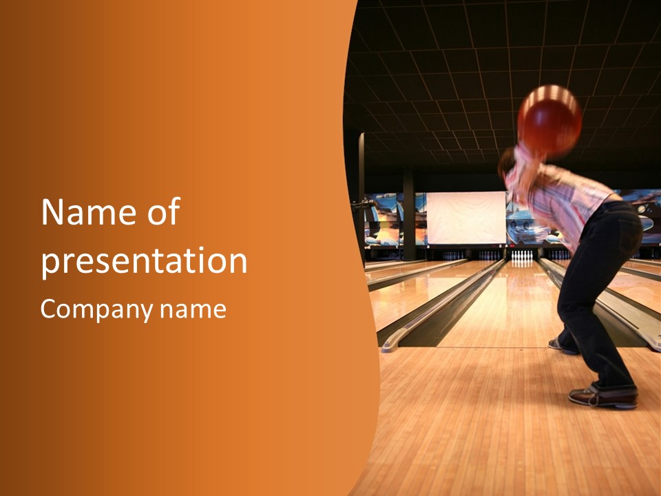 Pins Tournament Recreation PowerPoint Template