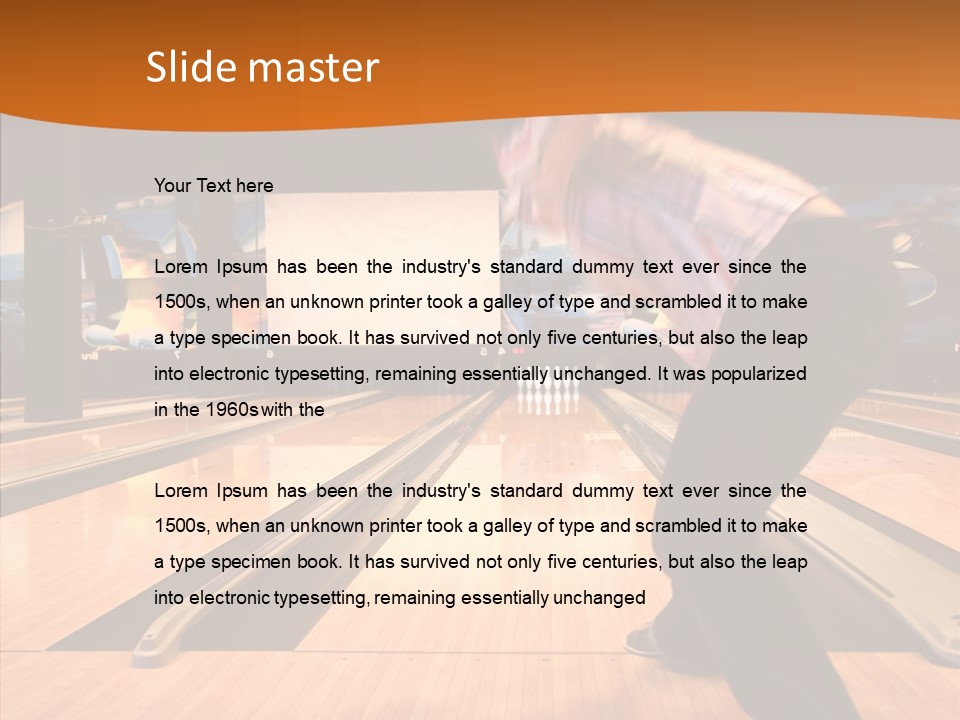 Pins Tournament Recreation PowerPoint Template
