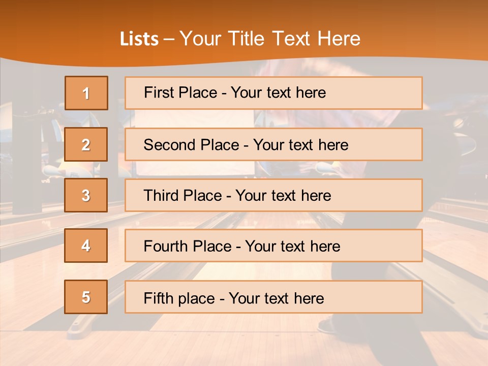 Pins Tournament Recreation PowerPoint Template