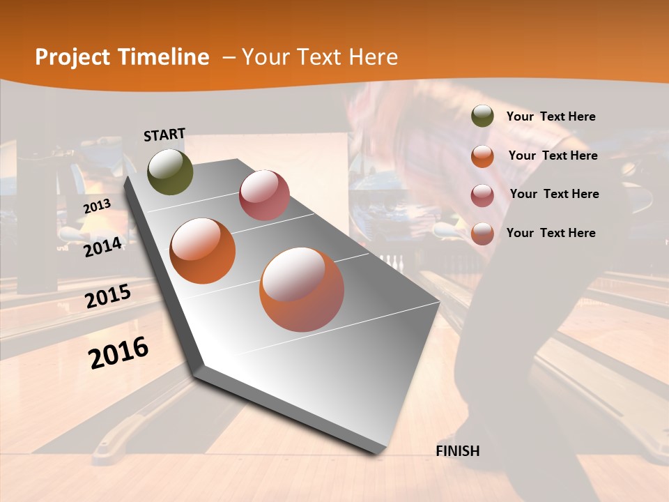 Pins Tournament Recreation PowerPoint Template