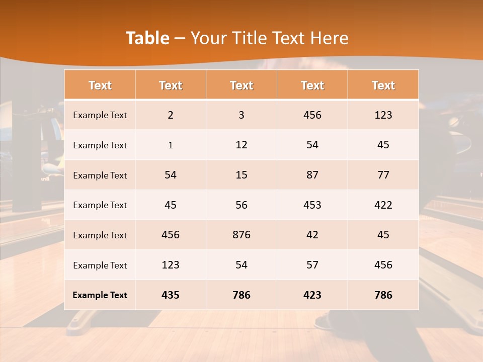 Pins Tournament Recreation PowerPoint Template