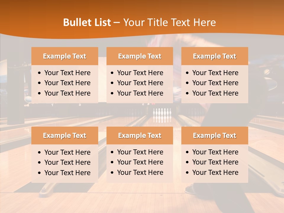 Pins Tournament Recreation PowerPoint Template