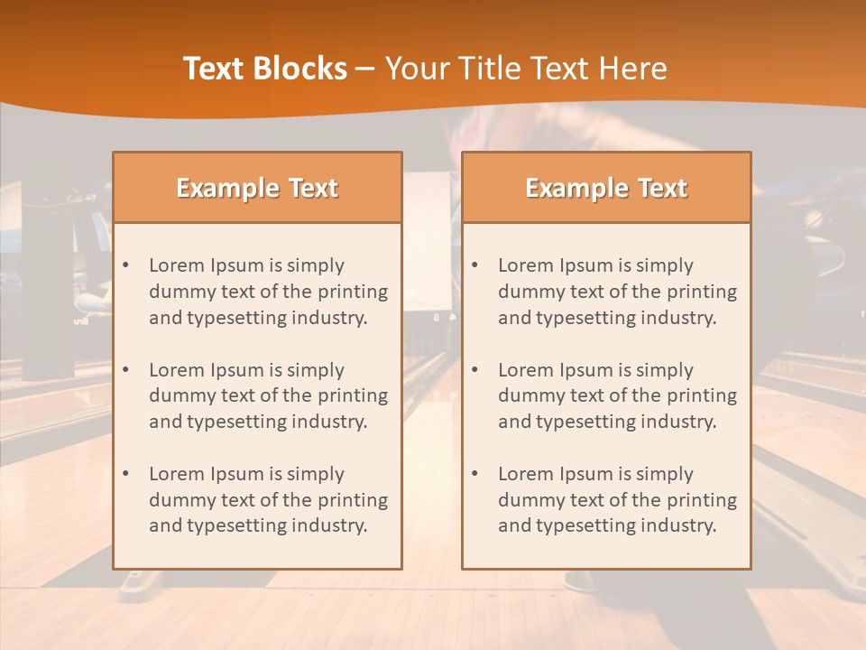 Pins Tournament Recreation PowerPoint Template