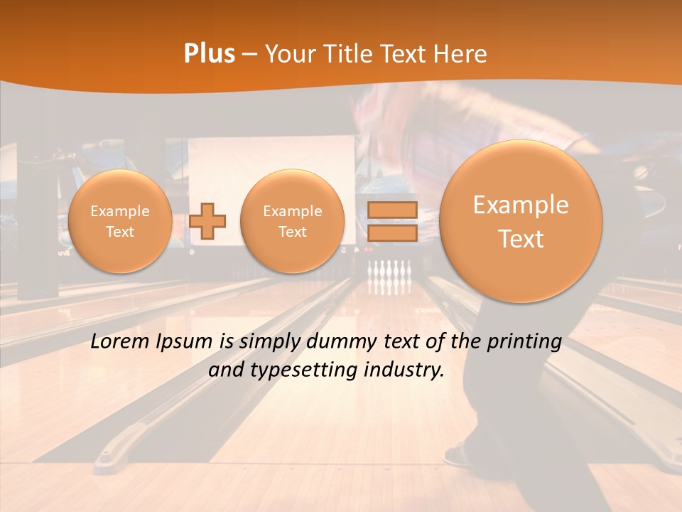 Pins Tournament Recreation PowerPoint Template