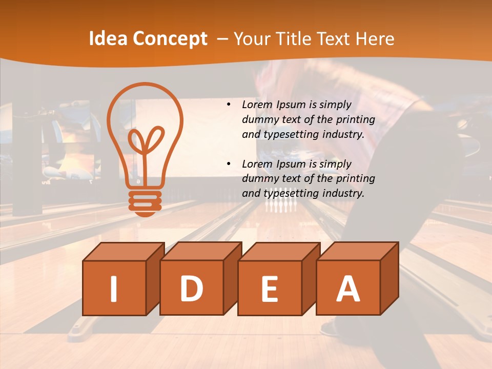 Pins Tournament Recreation PowerPoint Template