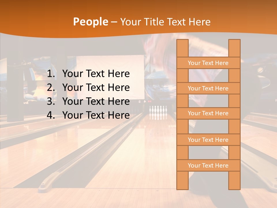 Pins Tournament Recreation PowerPoint Template