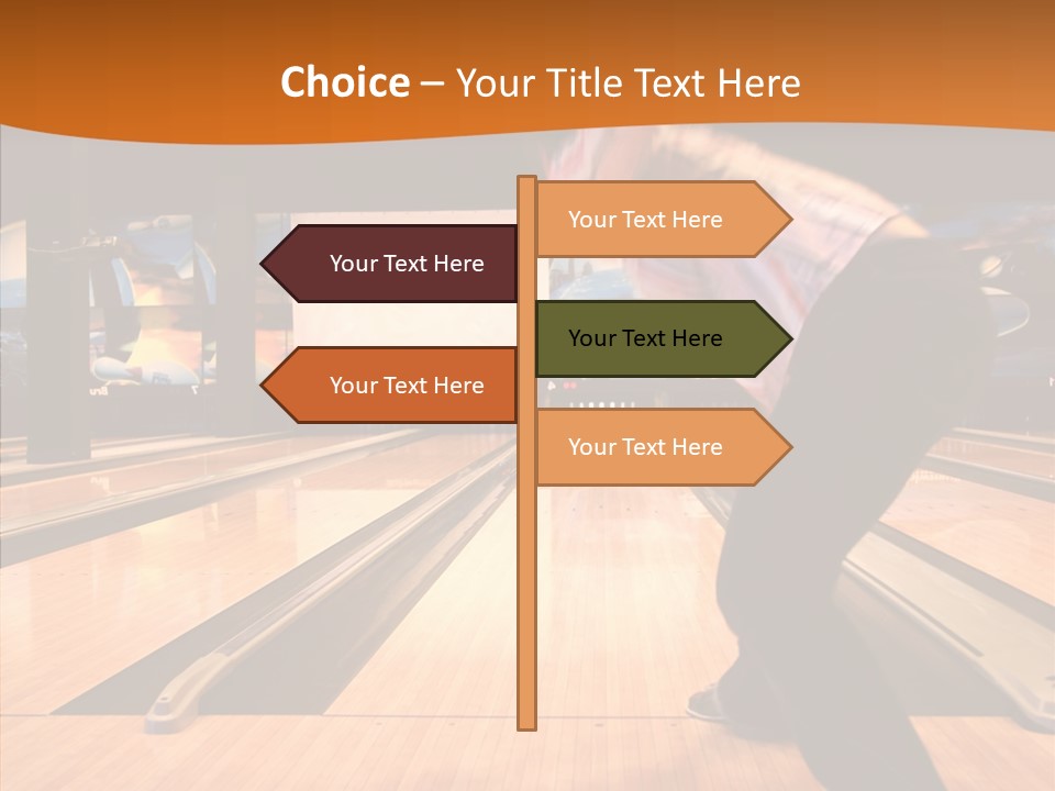 Pins Tournament Recreation PowerPoint Template