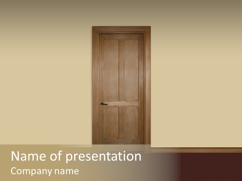 Designer Interior Entrance PowerPoint Template