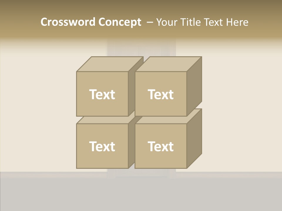 Designer Interior Entrance PowerPoint Template