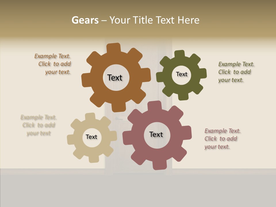 Designer Interior Entrance PowerPoint Template