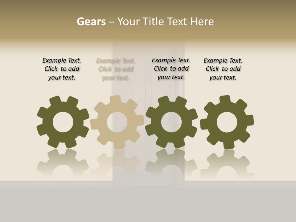 Designer Interior Entrance PowerPoint Template