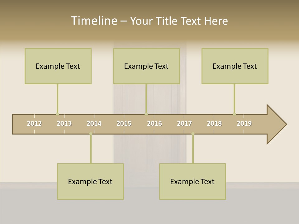 Designer Interior Entrance PowerPoint Template