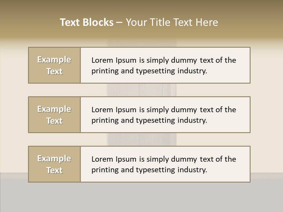 Designer Interior Entrance PowerPoint Template
