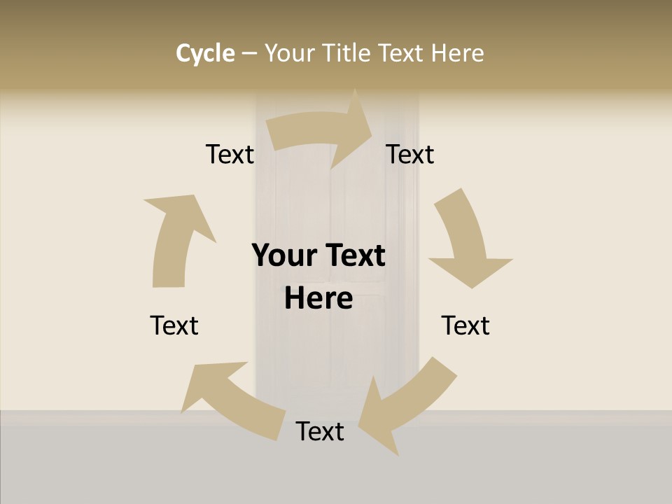 Designer Interior Entrance PowerPoint Template