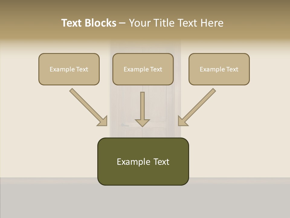 Designer Interior Entrance PowerPoint Template