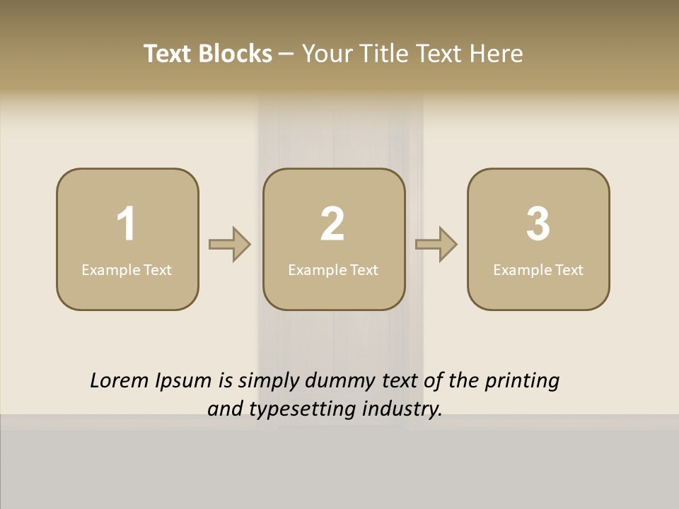 Designer Interior Entrance PowerPoint Template