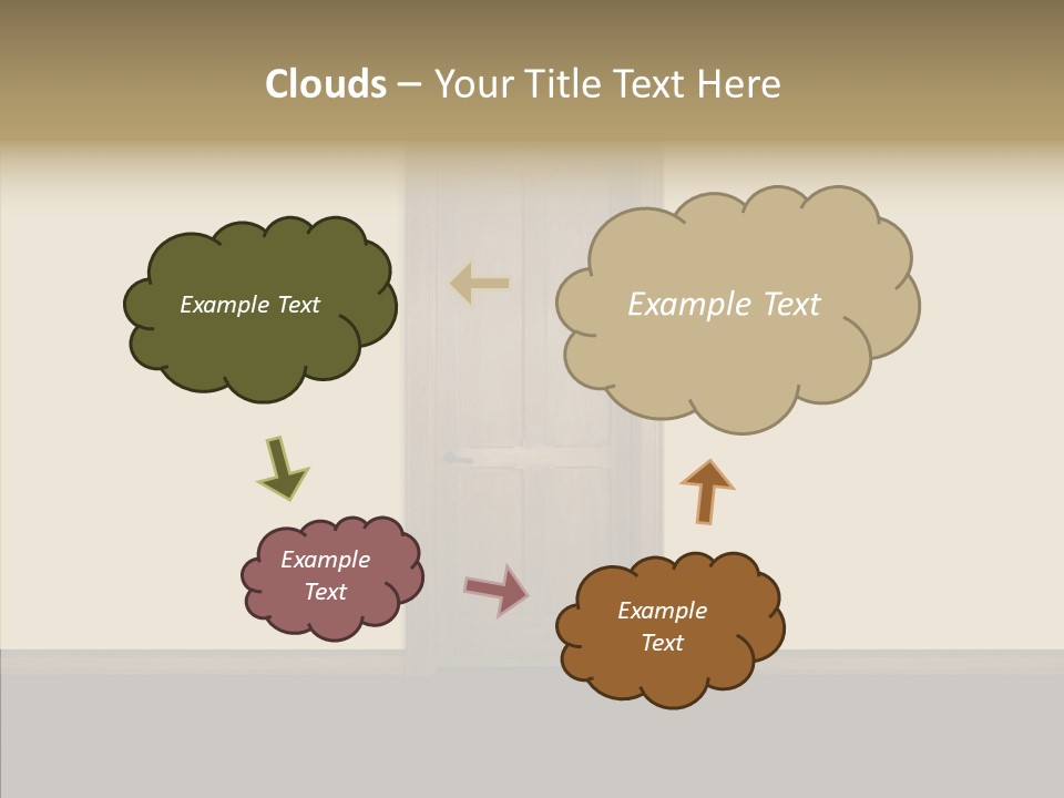 Designer Interior Entrance PowerPoint Template