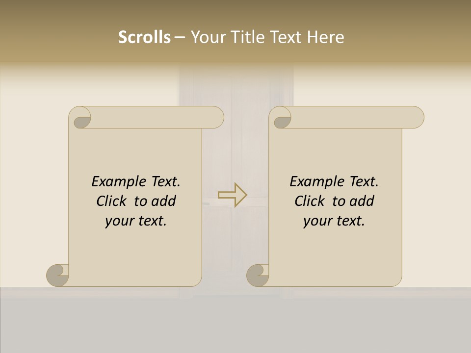 Designer Interior Entrance PowerPoint Template