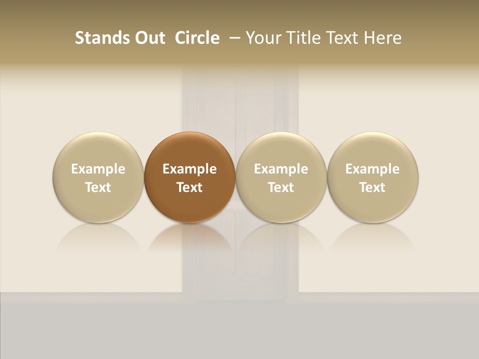 Designer Interior Entrance PowerPoint Template