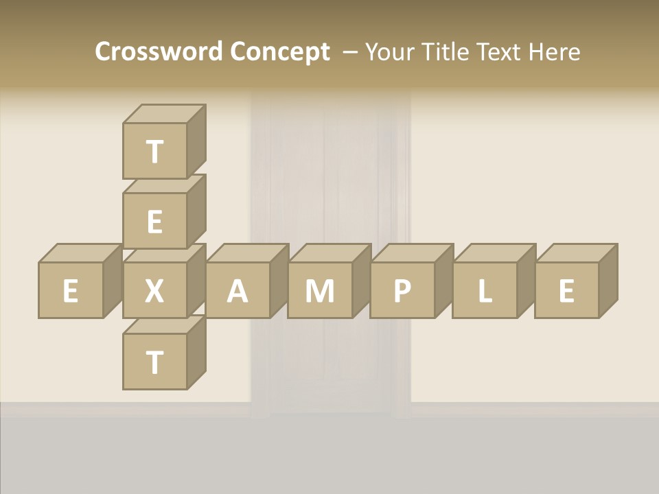 Designer Interior Entrance PowerPoint Template