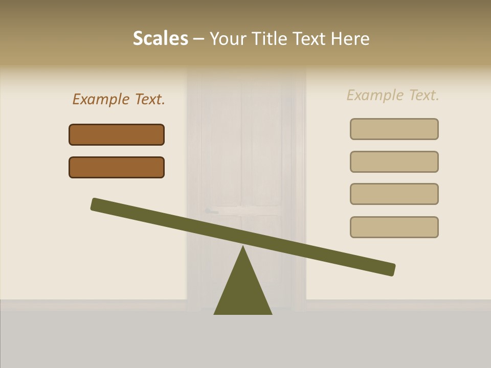 Designer Interior Entrance PowerPoint Template