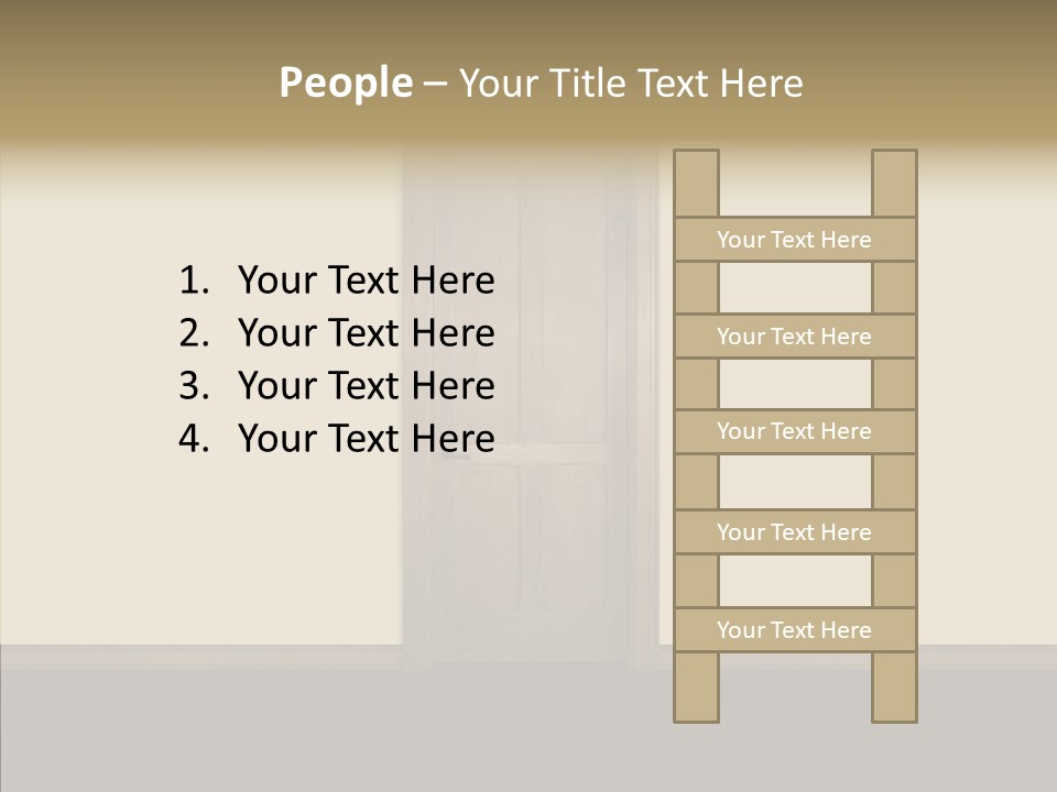 Designer Interior Entrance PowerPoint Template