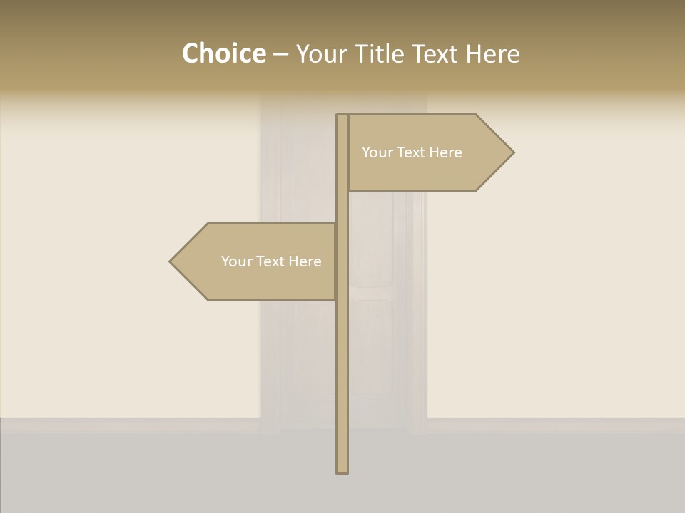 Designer Interior Entrance PowerPoint Template