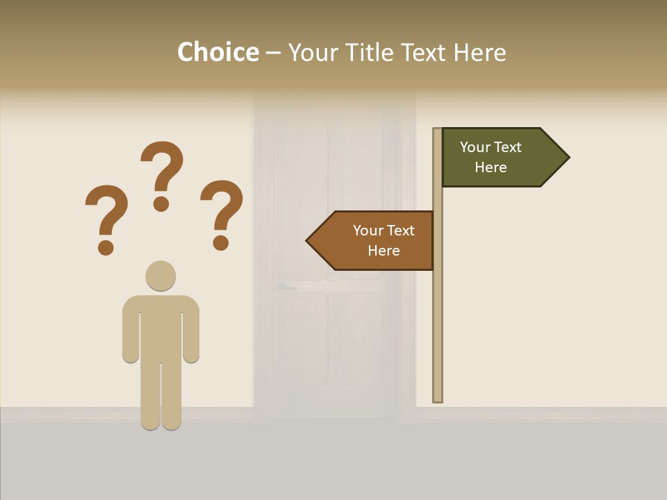 Designer Interior Entrance PowerPoint Template
