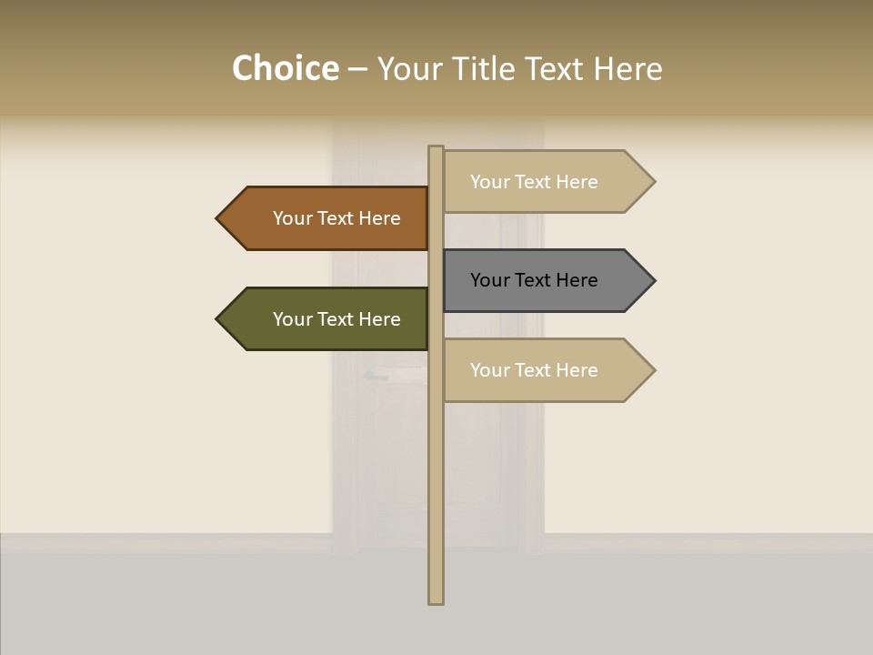 Designer Interior Entrance PowerPoint Template