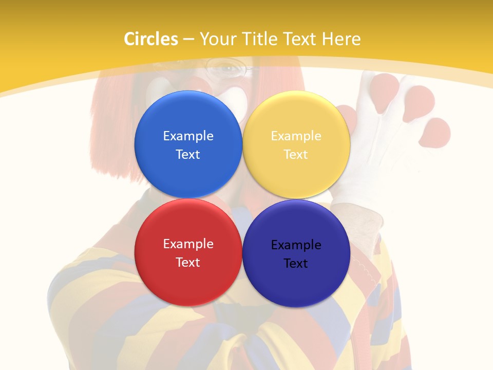 Man Hat Balls PowerPoint Template