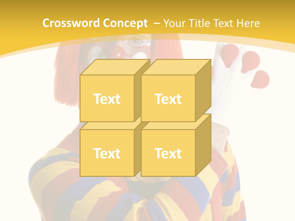 Man Hat Balls PowerPoint Template