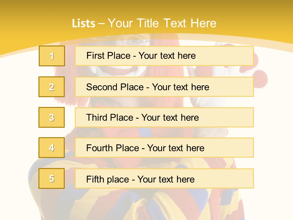 Man Hat Balls PowerPoint Template