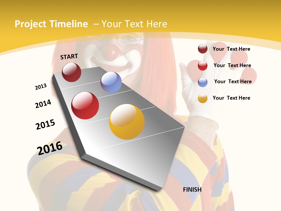 Man Hat Balls PowerPoint Template