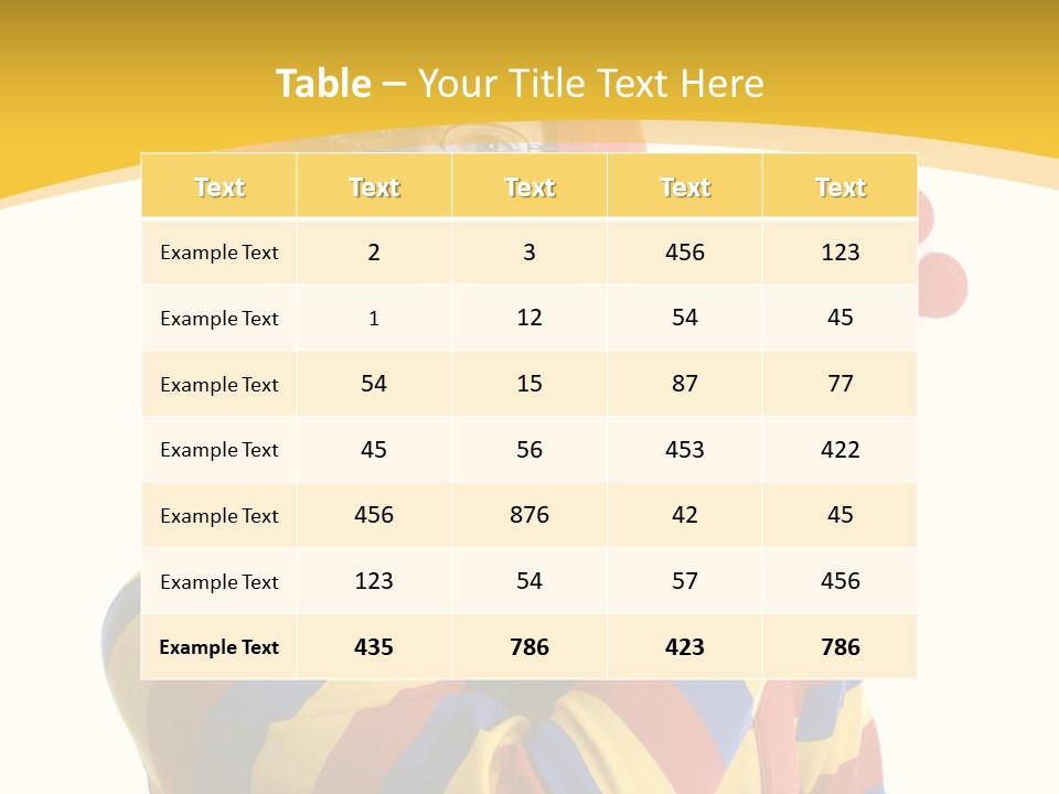 Man Hat Balls PowerPoint Template