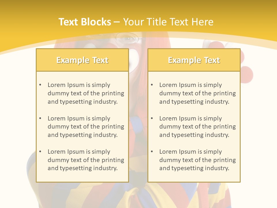 Man Hat Balls PowerPoint Template