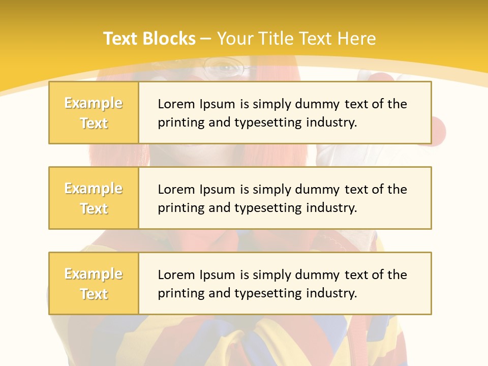 Man Hat Balls PowerPoint Template