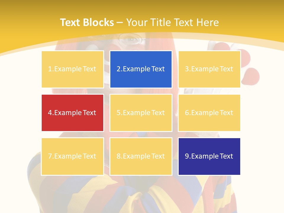 Man Hat Balls PowerPoint Template