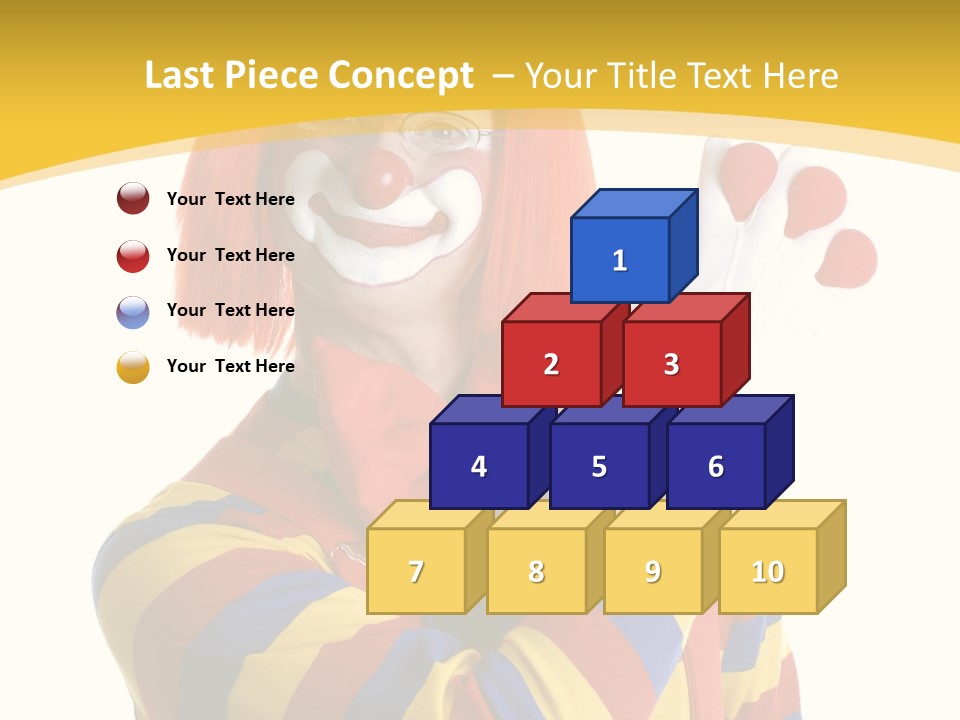 Man Hat Balls PowerPoint Template