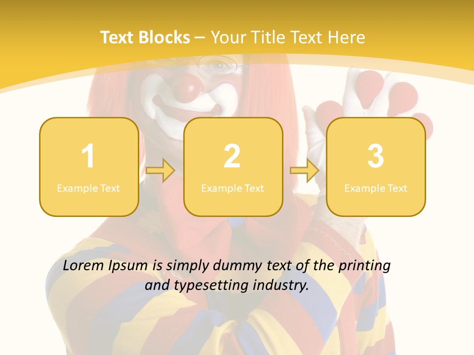 Man Hat Balls PowerPoint Template