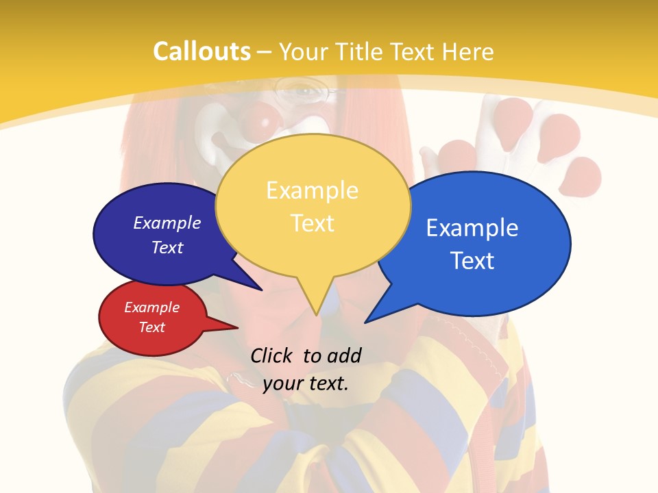 Man Hat Balls PowerPoint Template