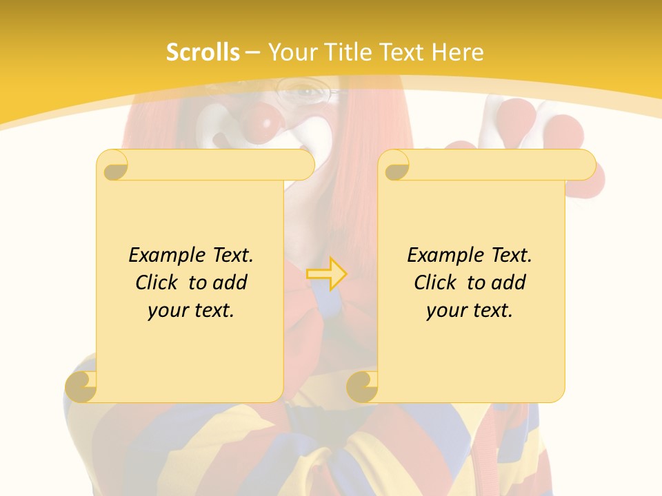 Man Hat Balls PowerPoint Template