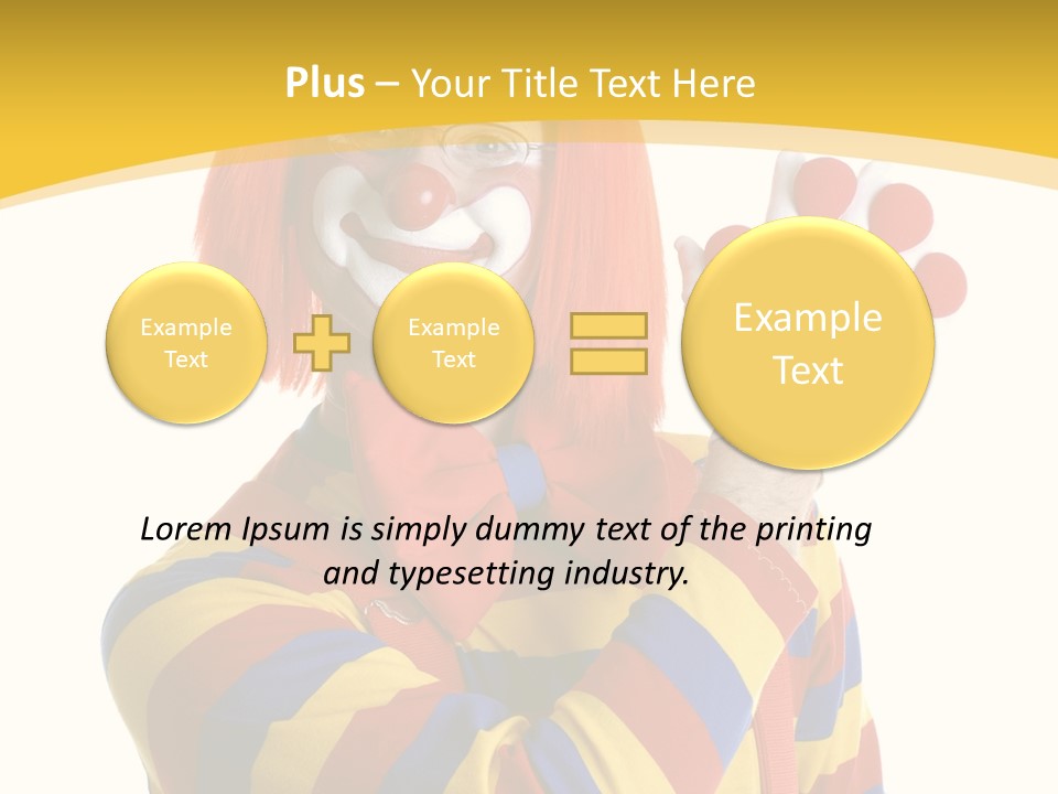 Man Hat Balls PowerPoint Template