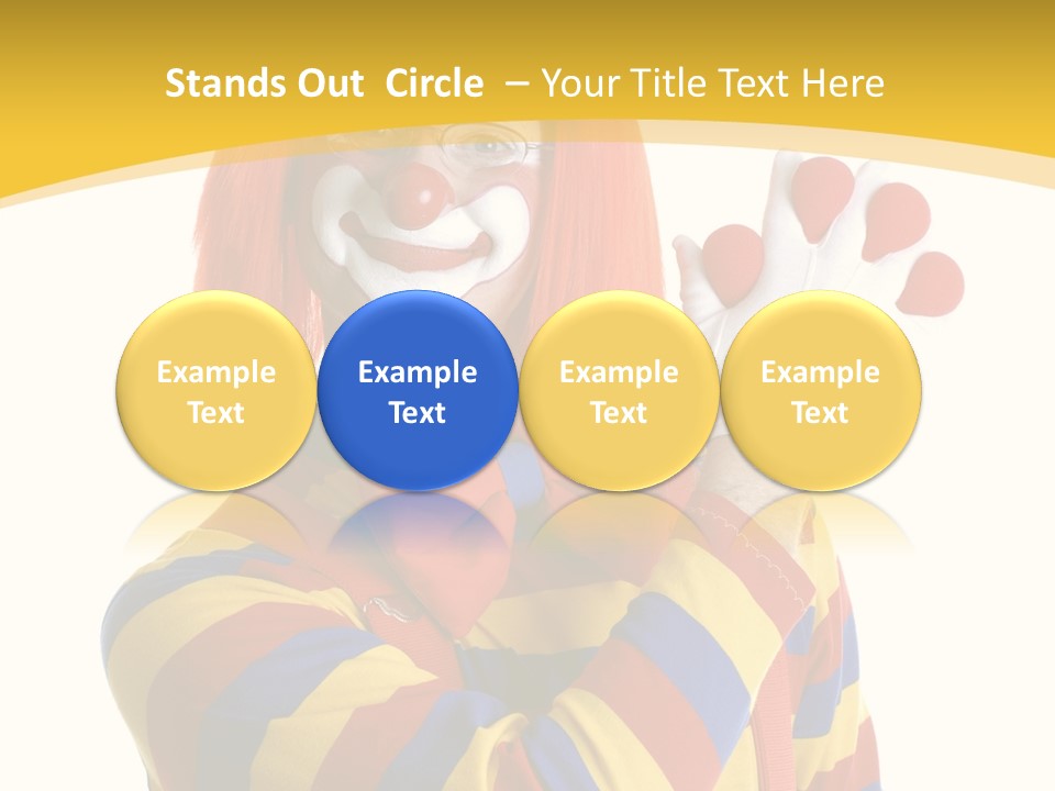 Man Hat Balls PowerPoint Template