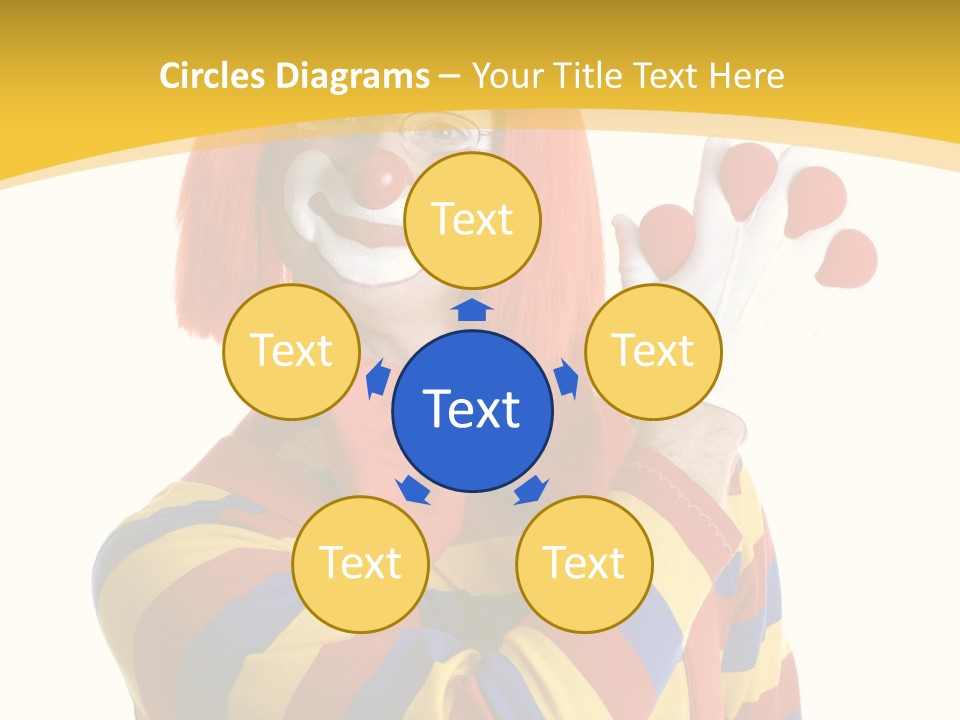 Man Hat Balls PowerPoint Template